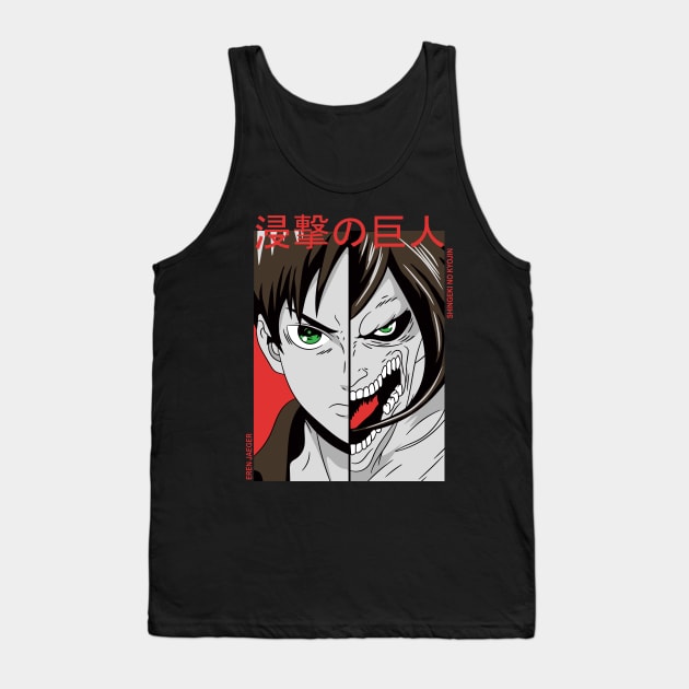 Eren Jeager Tank Top by Losen500